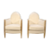 Paire de fauteuils Art déco en bois doré Parcel