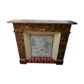 Wooden fireplace