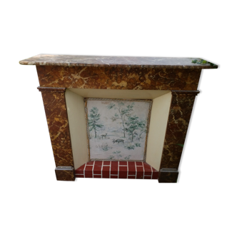 Wooden fireplace