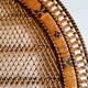 Vintage rattan headboard