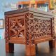 Vintage wooden box year 50 in carved wood