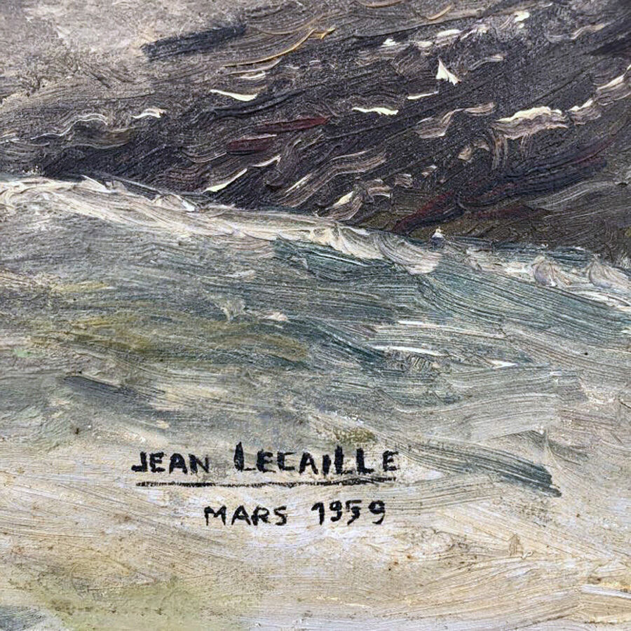 Tableau huile sur toile "La Campagne"