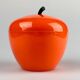 Seau à glace orange en plastique des années 1970