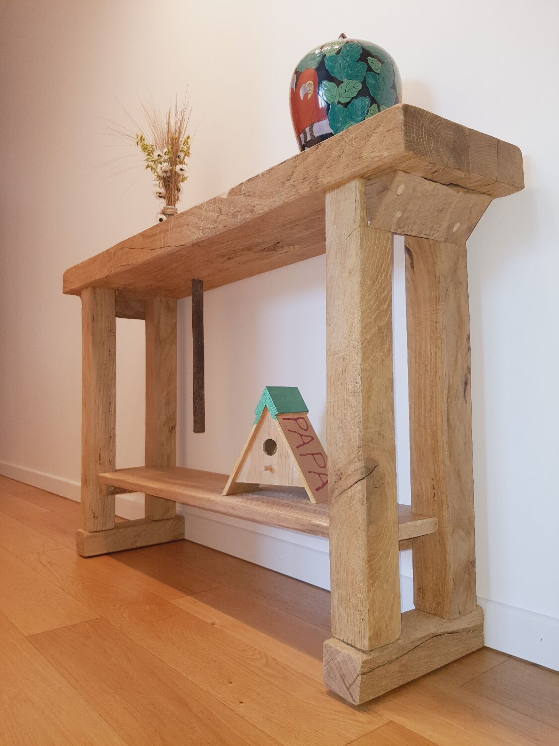 Oak carpenter's workbench