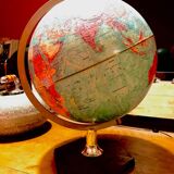 Cardboard globe from the 70s
