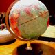 Cardboard globe from the 70s