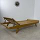 Ancienne banquette Daybed / lit réglable en bois design Holma vintage années 60