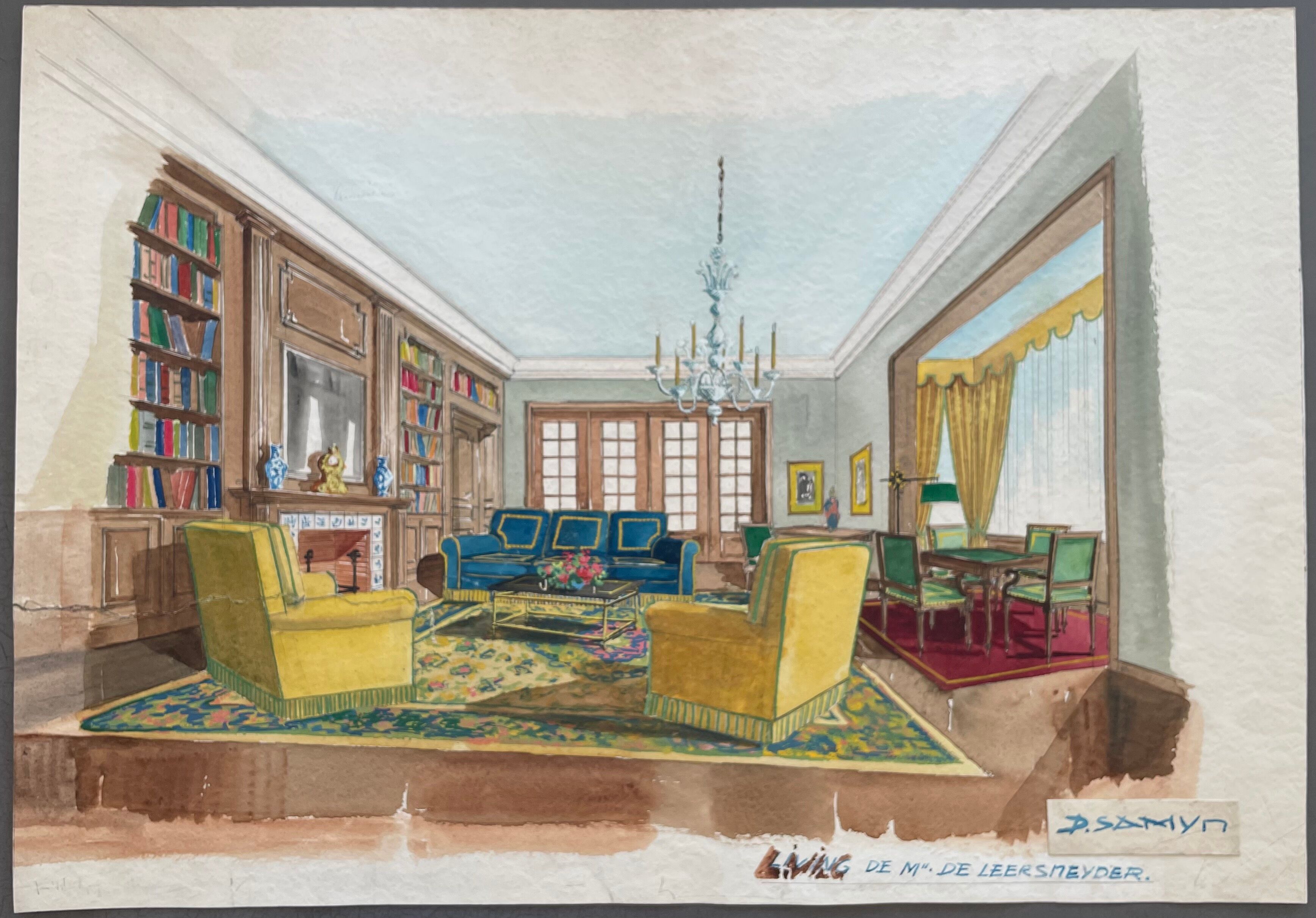 Decorative art painting interior architecture nineteenth century