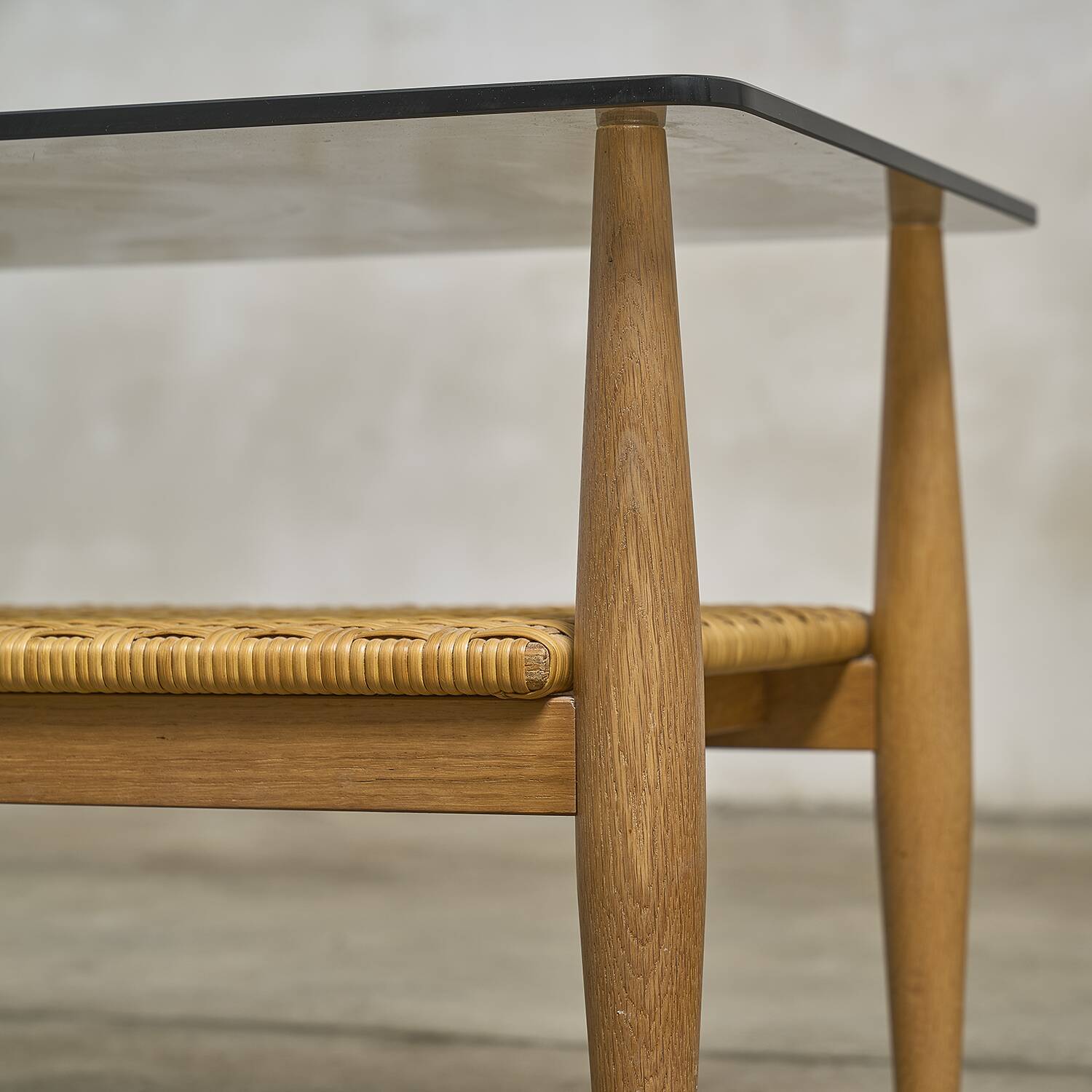 Coffee table and its stool.