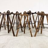 Mid century brutalist bar stools, 1960s