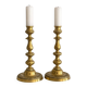 Pair of brass candlesticks in Louis Philippe style