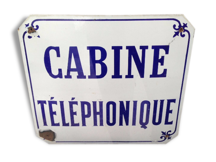 Real enamelled plate