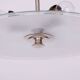 Bauhaus Chandelier in Chrome, Steel and Frosted Glass, Czech, 1930s