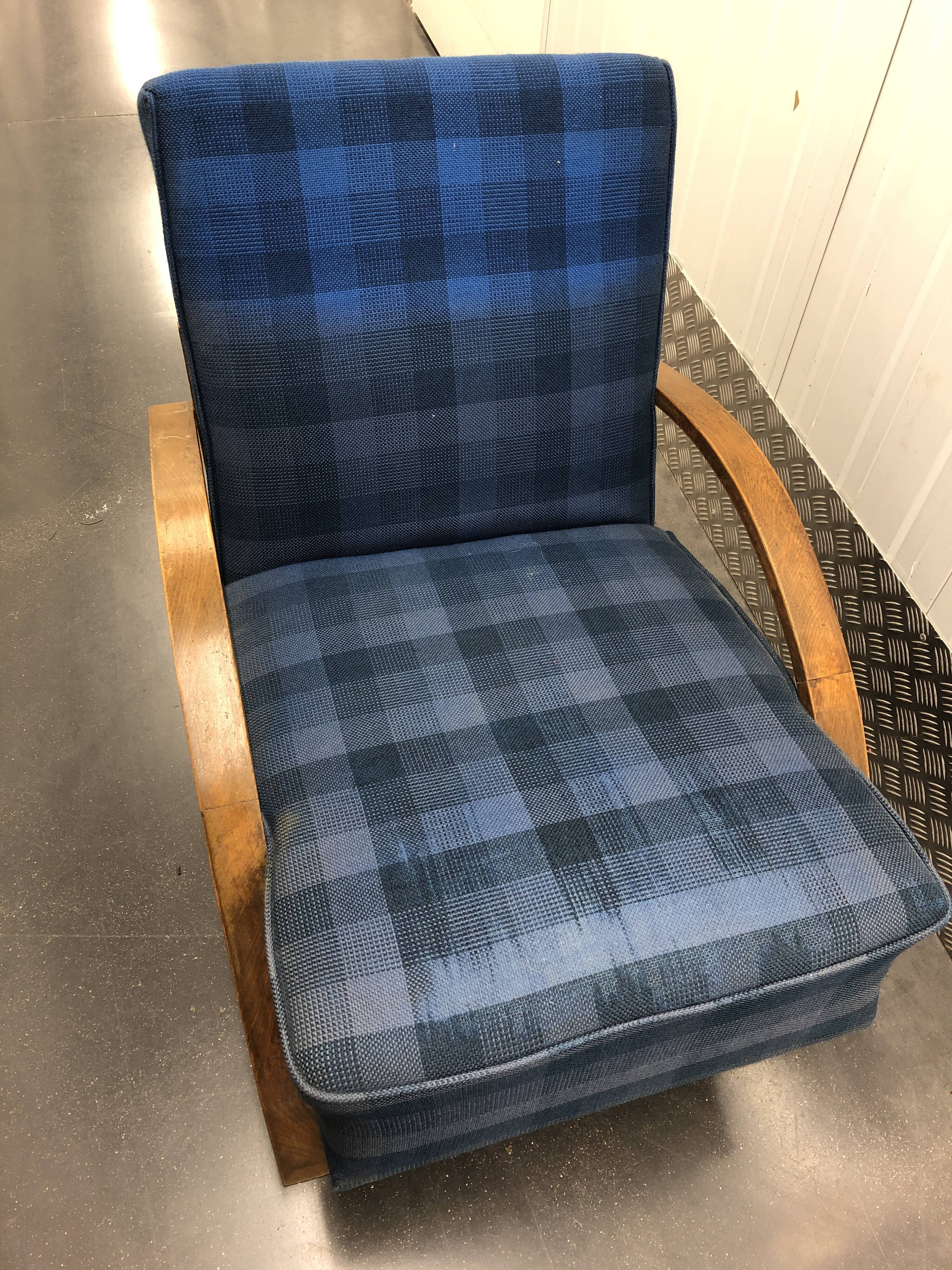 Club chair Club Art Deco style liner circa 1930