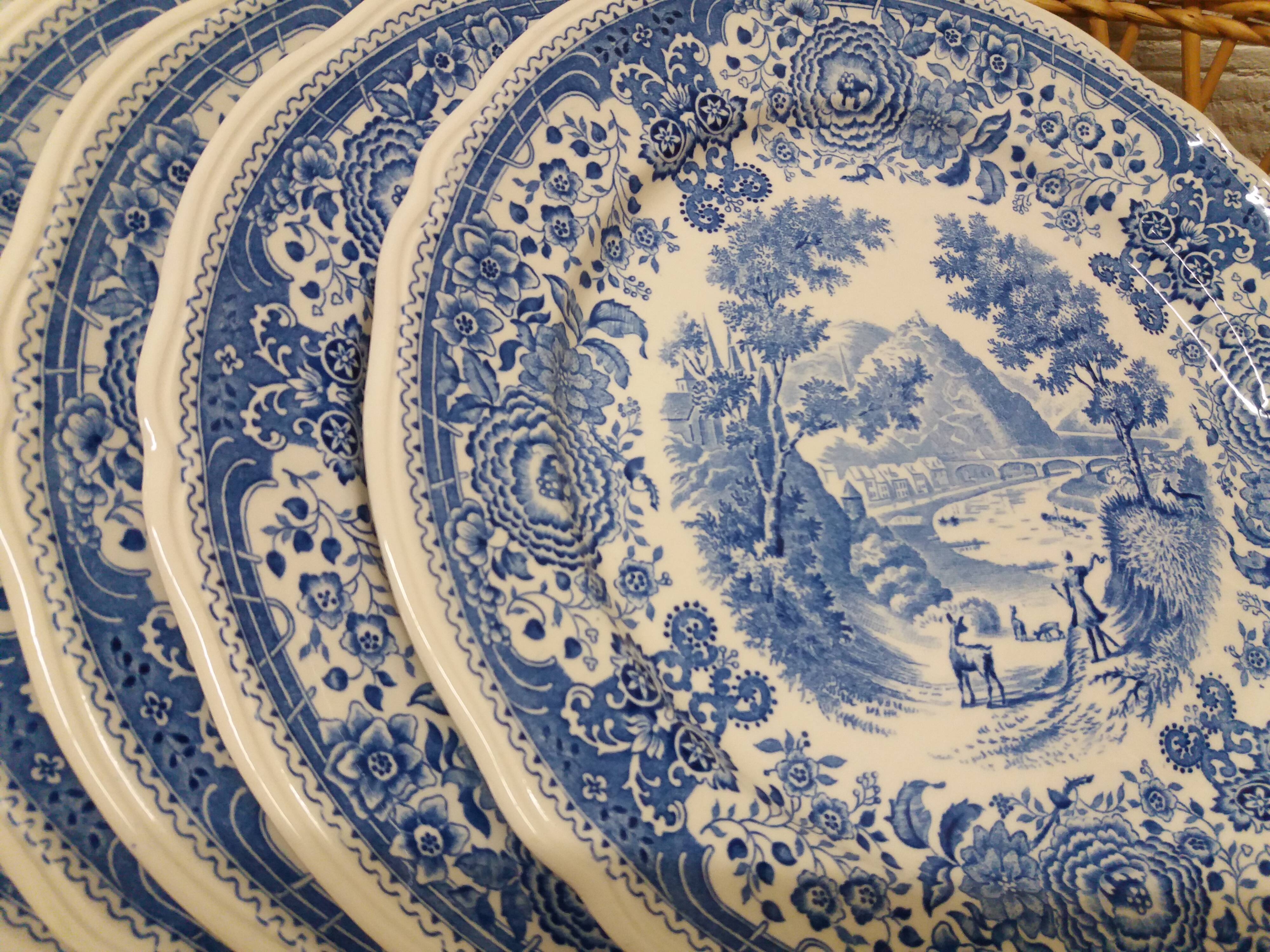 Set 6 flat plates Villeroy and Boch