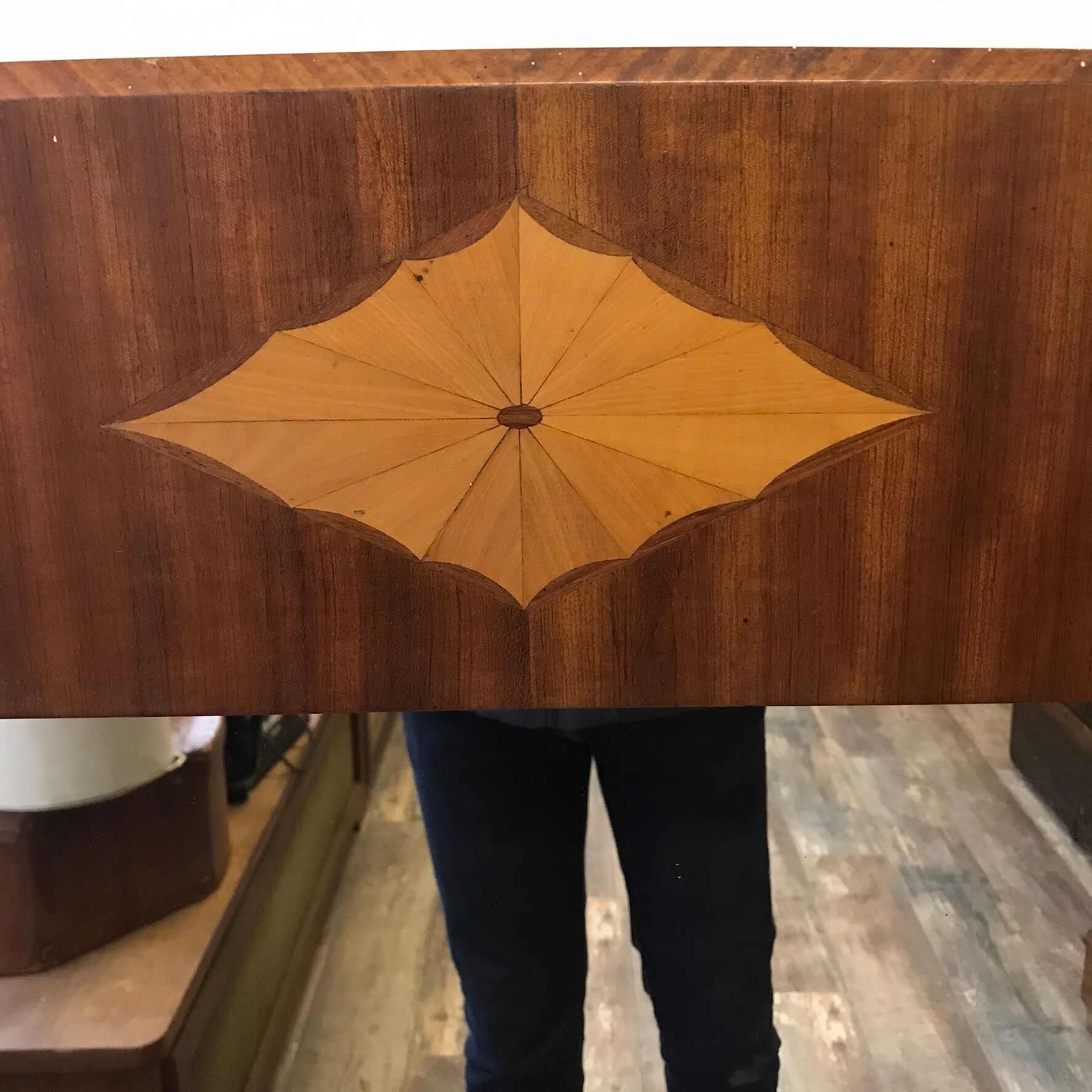 Mirror Art Deco circa 1930 height 141cm width 82cm