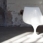 Space Age armchair lacquered fiber and fabrics 1970