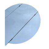 Large round triptych wall mirror, 112 cm