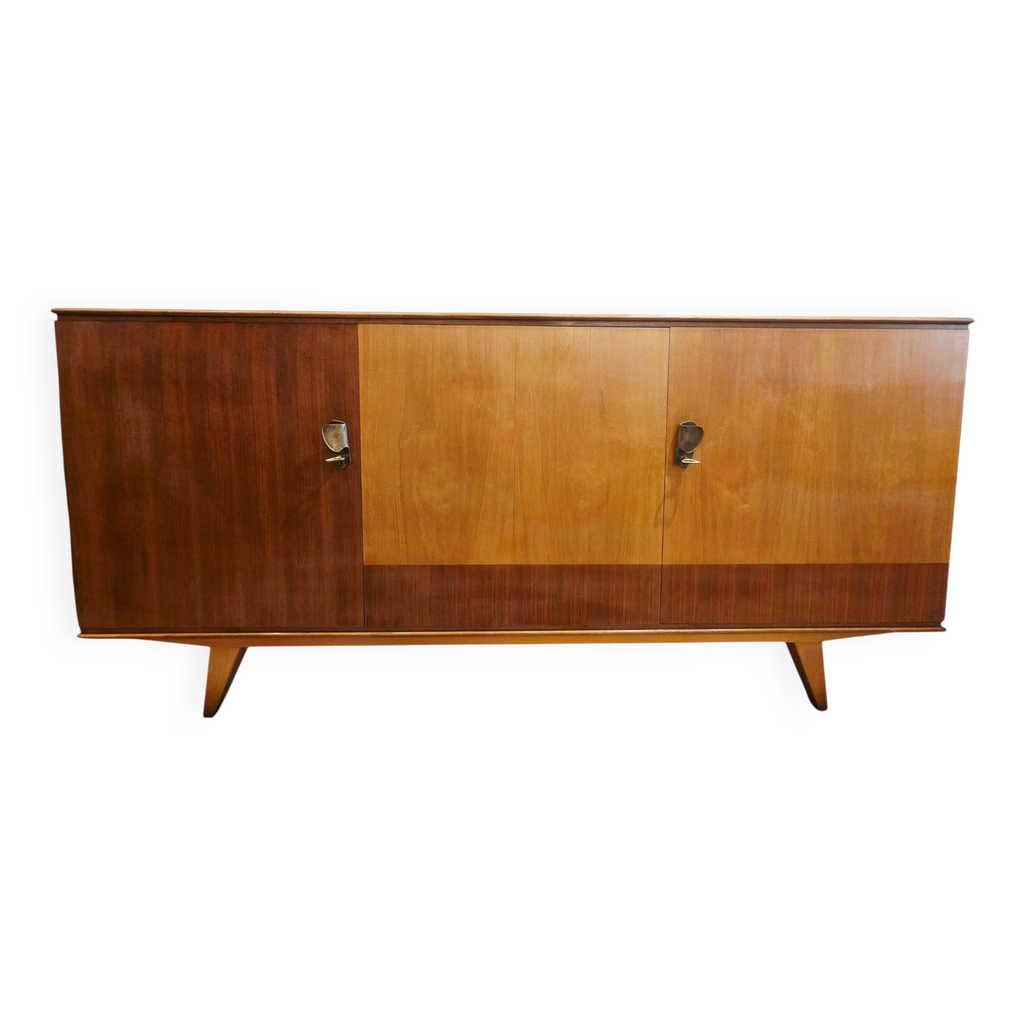 Teak and rosewood enfilade "Jules Perrenoud"