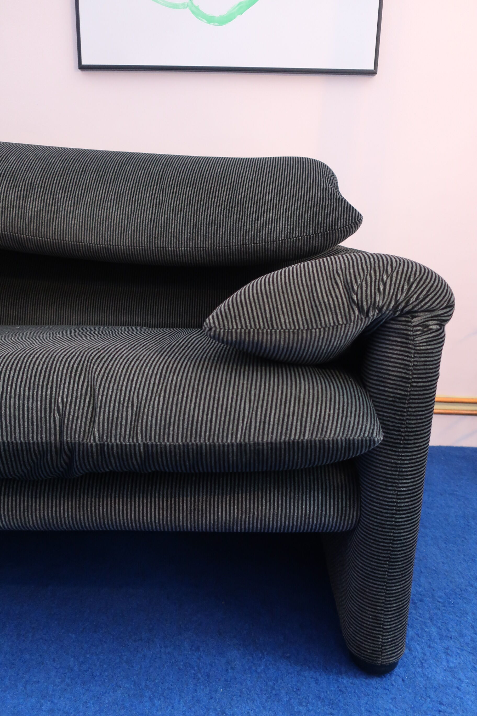 Maralunga sofa 2 seats Cassina edition 80s/90s