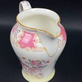 Elegant Minton Pink Cockatrice fine bone china pitcher 15.5cm