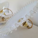 Duo of serrated opaline suspensions