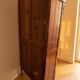 Antique solid wood wardrobe with mirror