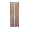 Armoire étroite en bois brut