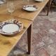 Large authentic farmhouse table made of solid French oak.