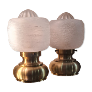 2 lampes de chevets 1960