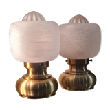 2 lampes de chevets 1960