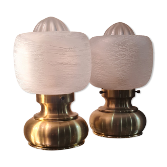 2 lampes de chevets 1960