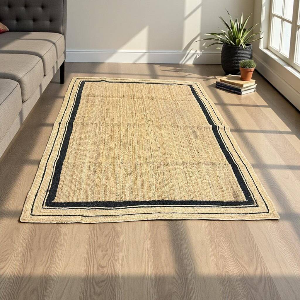 XL bohemian jute rug / rug