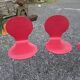 4 vintage design chairs in chrome metal