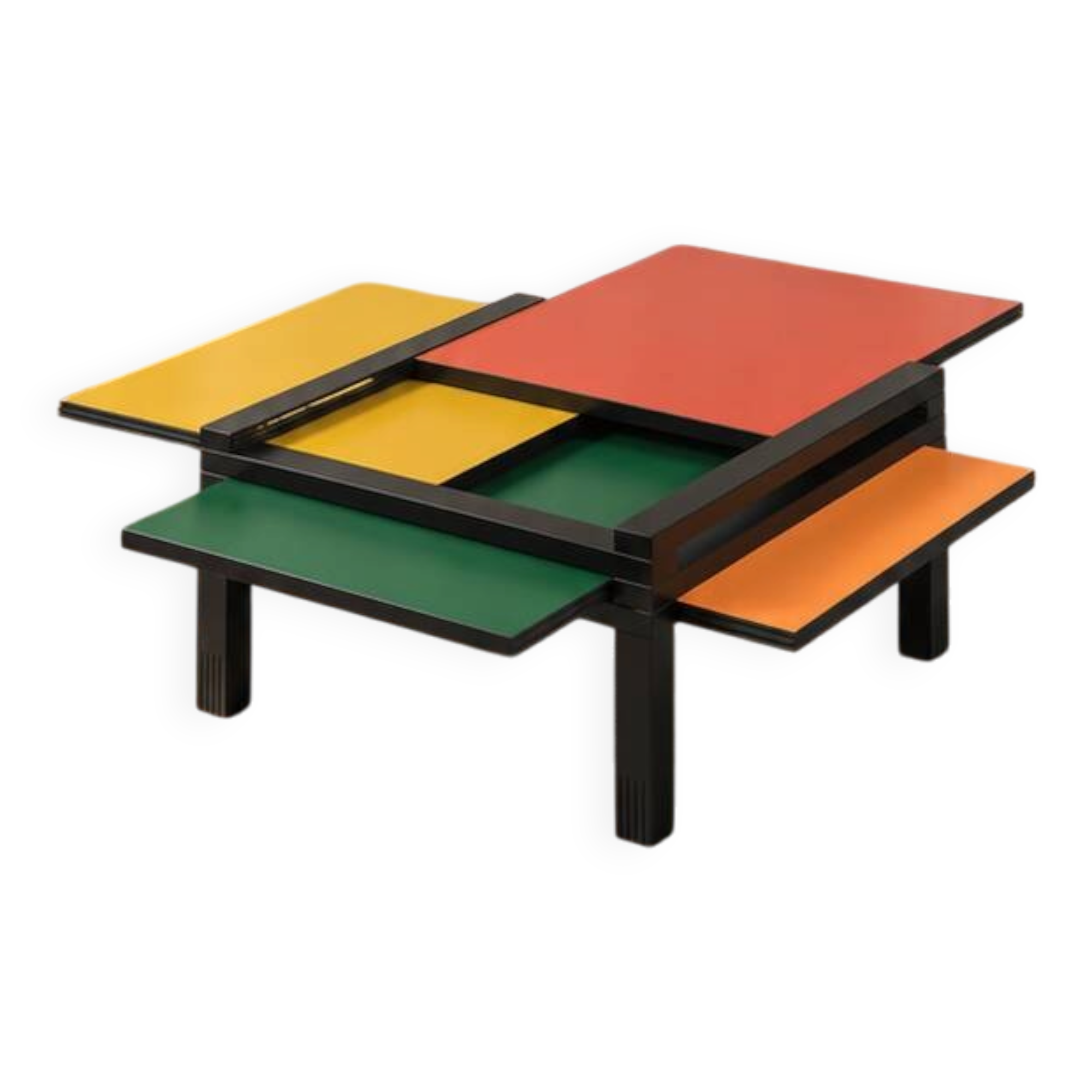 Table basse Bernard Vuarnesson modèle Hexa 1980