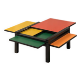 Table basse Bernard Vuarnesson modèle Hexa 1980