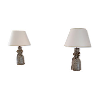 Unique pottery lamps