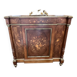 Napoleon III sideboard, rosewood and floral marquetry, 19th century