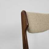 Mid-century modern scandinavian teak dining chair, 1960s, set of 4