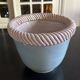 important vintage woven ceramic pot