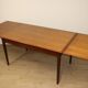Danish Scandinavian extendable dining table in teak, 1960.