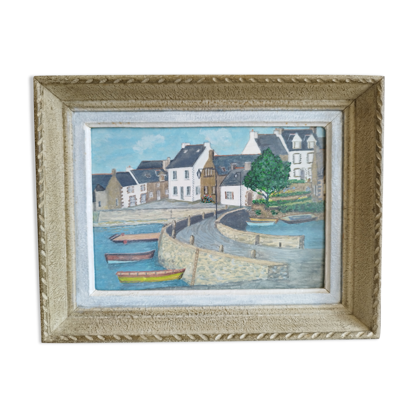 Landscape painting of the seaside in Brittany