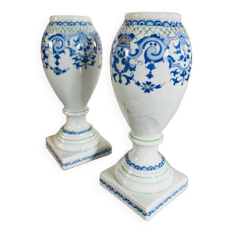 Lot of Gien earthenware cups