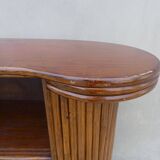 Vintage curved bamboo bar