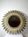 Large Italian sunburst wall mirror in gilded metal, 1960s-70s.