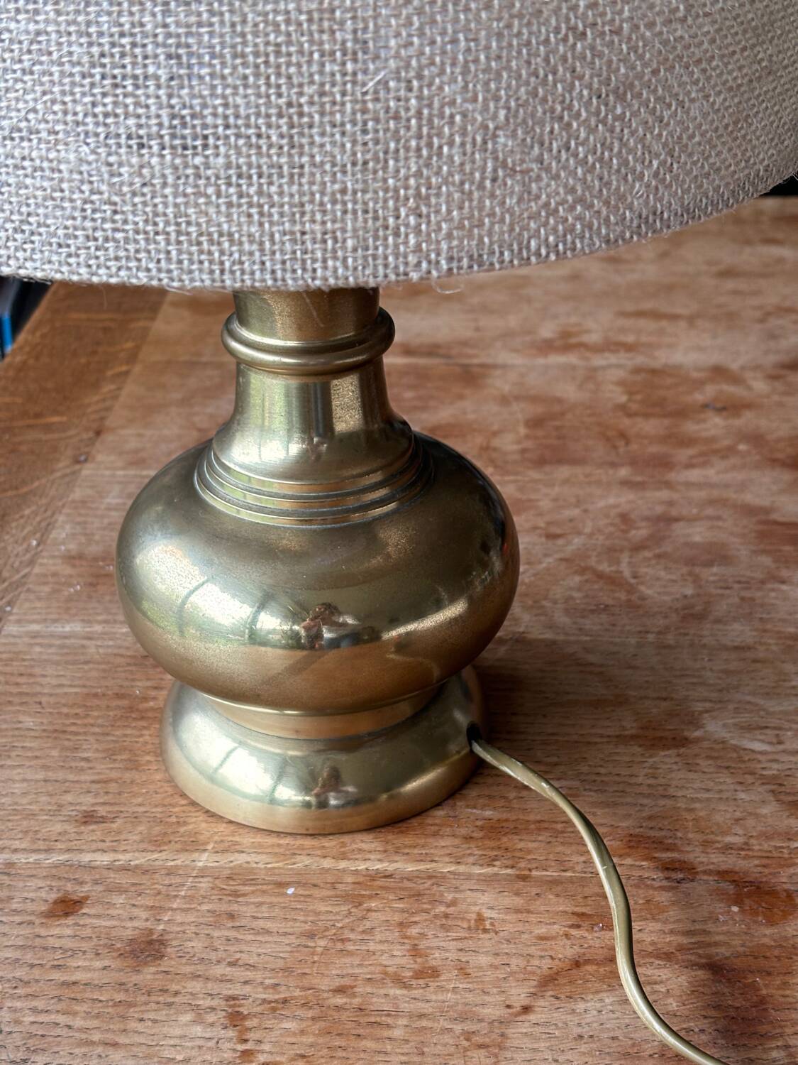 Vintage brass table lamp