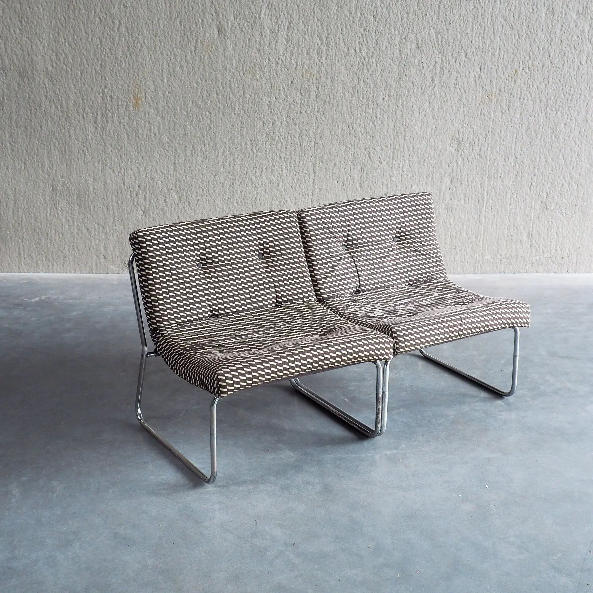 Mid-century modular lounge chairs