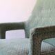 Pair of Vintage 1950s Scandinavian Mint Green Armchairs