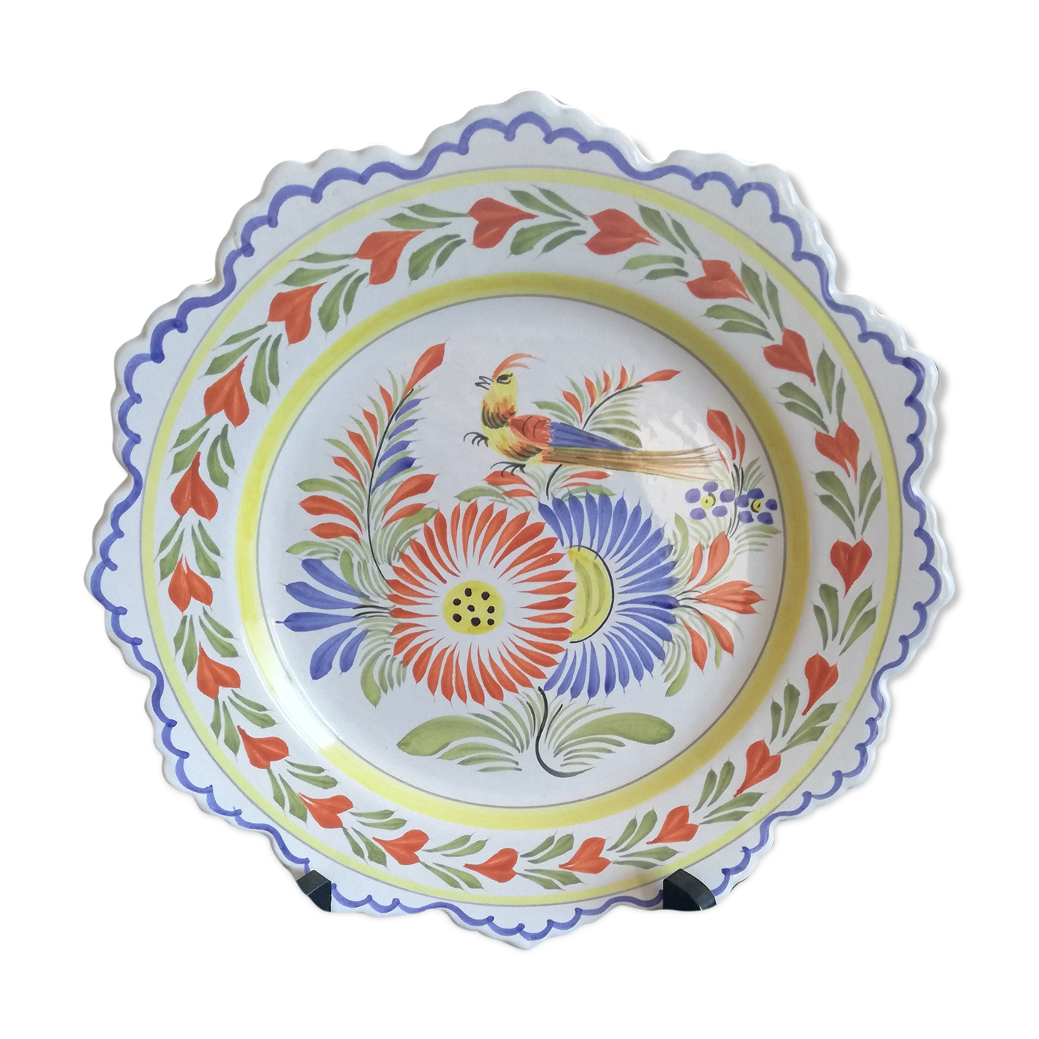 Plate Henriot Quimper France