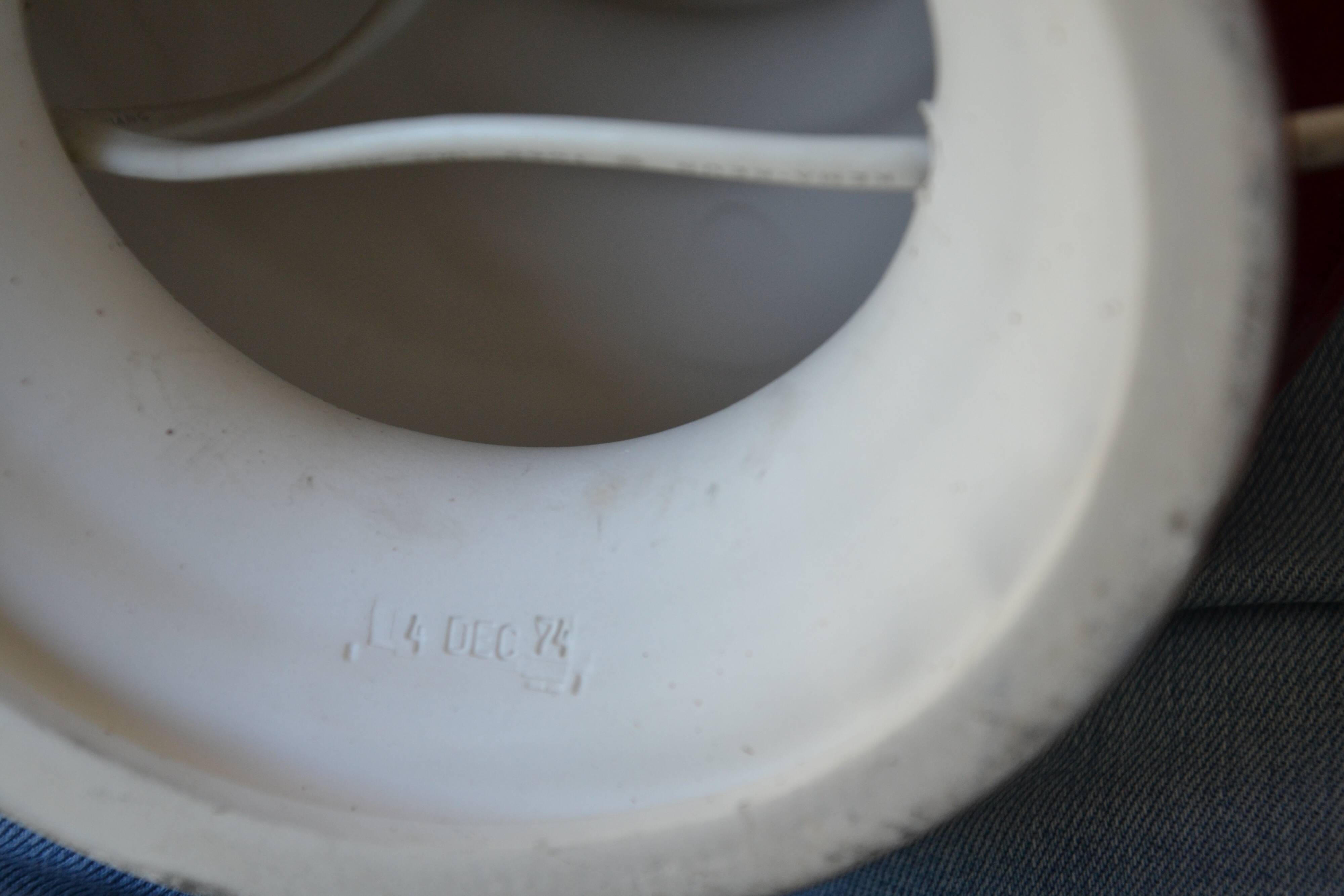 70s lamp with redone lampshade